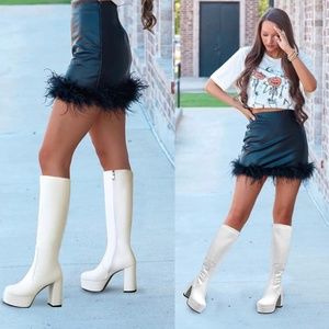 Platform Boots - brand new size 8